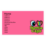 Bright Eye Heart I Love Bottle Caps Business Cards