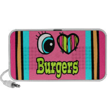 Bright Eye Heart I Love Burgers Speaker
