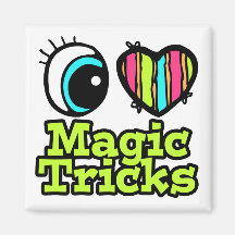 Bright Eye Heart I Love Magic Tricks Magnet