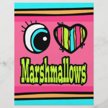 Bright Eye Heart I Love Marshmallows Full Color Flyer