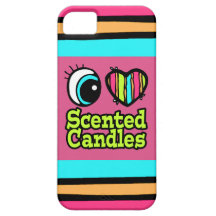 Bright Eye Heart I Love Scented Candles iPhone 5 Cover