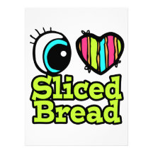 Bright Eye Heart I Love Sliced Bread Personalized Invitation