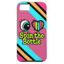 Bright Eye Heart I Love Spin the Bottle Case For The iPhone 5