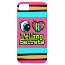 Bright Eye Heart I Love Telling Secrets Case For The iPhone 5