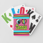 Bright Eye Heart I Love Tennis Bicycle Poker Deck