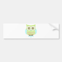 Bright Eyes Owl Bumper Sticker