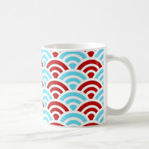 Bright Fun Teal Turquoise Red Arch Rainbows Gifts Coffee Mugs