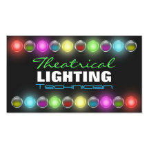Bright Lights Theatrical Lighting Business Cards