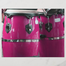 Bright magenta conga drums photo.jpg flyer design