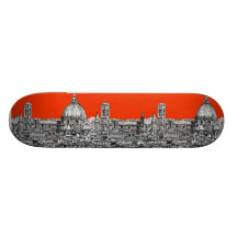 Bright orange Florence Skate Decks