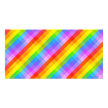 Bright Pattern. Photo Card Template