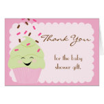 Bright Pink Sprinkles Thank You Card