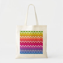 Bright Rainbow Dots Tote Bag