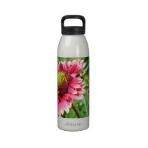 Bright Red Flower Liberty Bottle Water Bottles