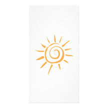 Bright Sun Custom Photo Card
