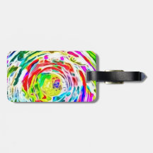Bright trendy luggage tag