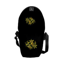 Bright Yellow Lilies Messenger Bags