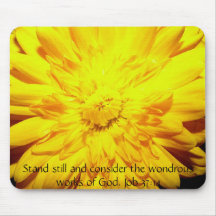 Bright Yellow Mum mousepad