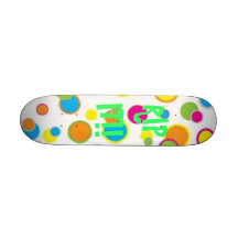 BrightPolkaDots, RIP IT!! Skateboard Deck
