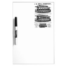 Brill Company Streetcars and Trolleys Dry Erase Whiteboard