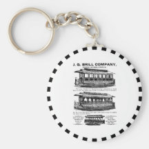 Brill Company Streetcars and Trolleys Key Chain