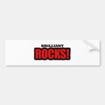 Brilliant, Alabama City Design Bumper Sticker