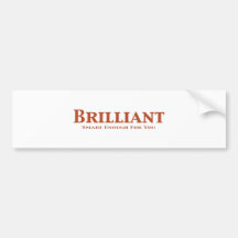Brilliant Gifts Bumper Sticker
