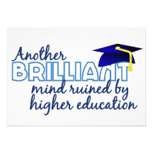 Brilliant Mind custom invitation