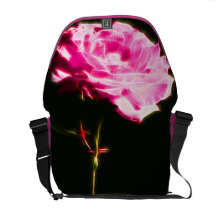 Brilliant Pink Long Stem Rose Commuter Bags