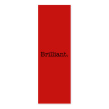 Brilliant Quote Poppy Red Trend Color Template Business Cards