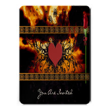 Brilliant Sunset Thru the Clouds Wedding Invites