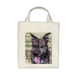 Brindle Amstaff American Staffordshire Terrier Dog Canvas Bag