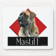 Brindle Mastiff Diamond mousepad