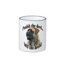 Brindle Mastiff Punish the Deed Mug