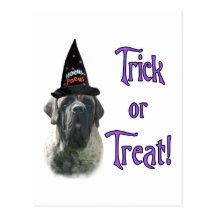 Brindle Mastiff Trick Postcard