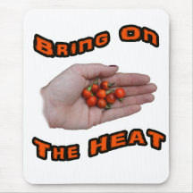 Bring On The Heat Cascabel Hot Peppers Hand Mousepads