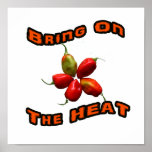 Bring On The Heat Five Hot Habanero Peppers Print