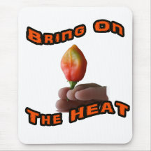 Bring On The Heat Habanero Fingers Hot Pepper Mouse Pad