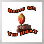 Bring On The Heat Habanero Fingers Hot Pepper Poster