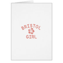 Bristol CN Pink Girl Greeting Cards