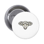 British 4th Division - Ram Pinback Buttons