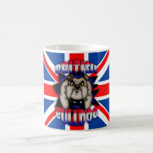 British Bulldog Mug, With Union Jack