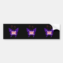 British Diva Butterfly Bumper Stickers