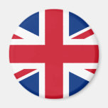 British flag button fridge magnet