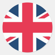 British Flag Round Sticker