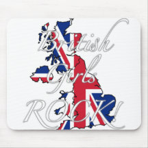 British Girls Rock! Mouse Pad