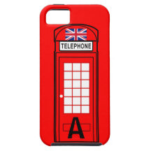 British Phone Box with Union Jack iPhone 5 Case