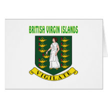British Virgin Islands Coat Of Arms Card