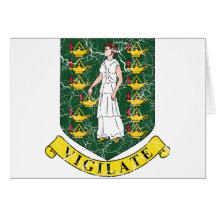 British Virgin Islands Coat Of Arms Cards