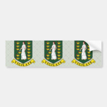 British Virgin Islands Coat of Arms detail Bumper Sticker